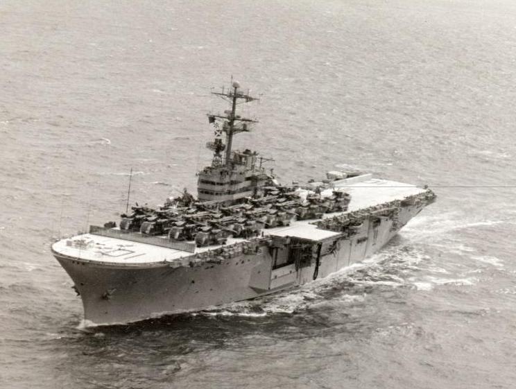  The USS Tripoli (LPH10) loaded. 